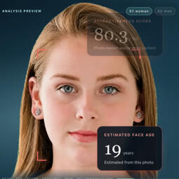 KnowMyFace AI face analysis homepage with explainable results and personalized recommendations